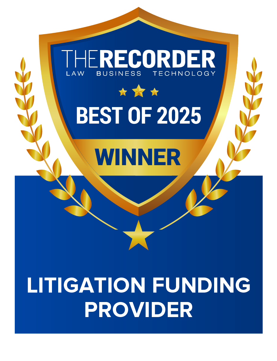 The Recorder Law Business Technology Best of 2025 Winner Litigation Funding Provider
