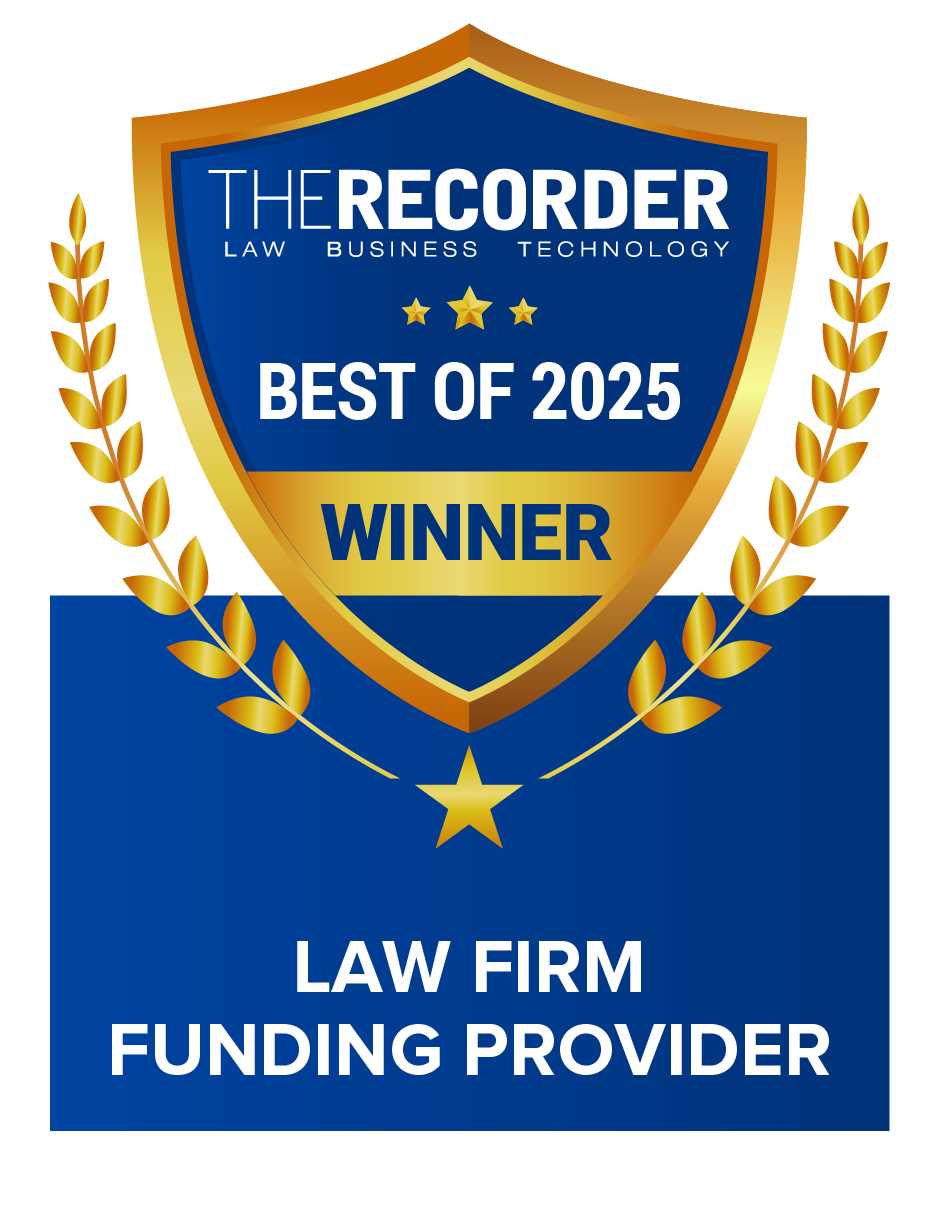 The Recorder Law Business Technology Best of 2025 Winner Law Firm Funding Provider