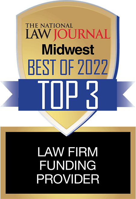 The National Law Journal Midwest Best of 2022 Top 3 Law Firm Funding Provider