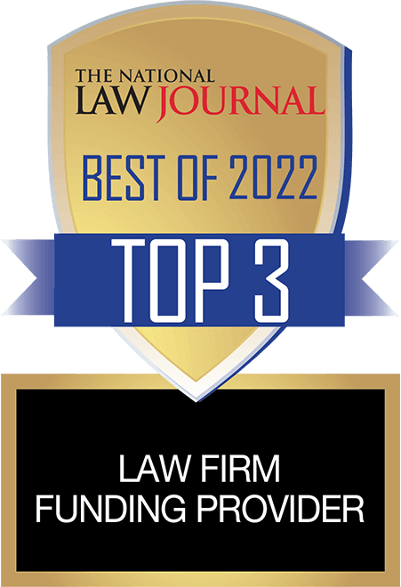 The National Law Journal Best of 2022 Top 3 Law Firm Funding Provider