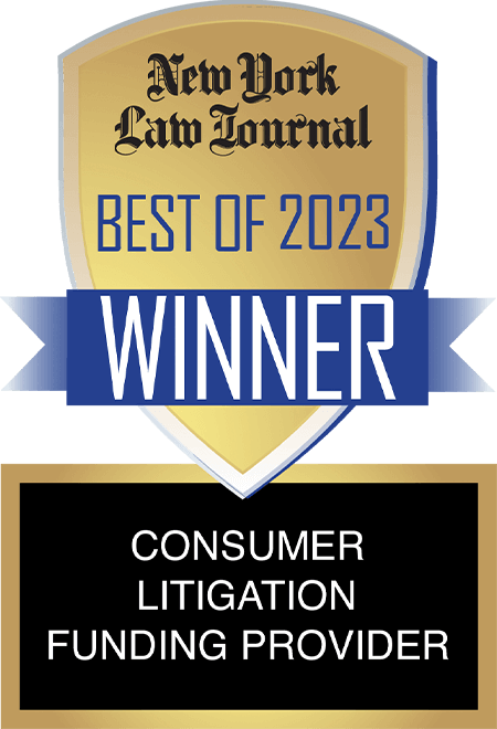 New York Law Journal Best of 2023 Winner Consumer Litigation Funding Provider