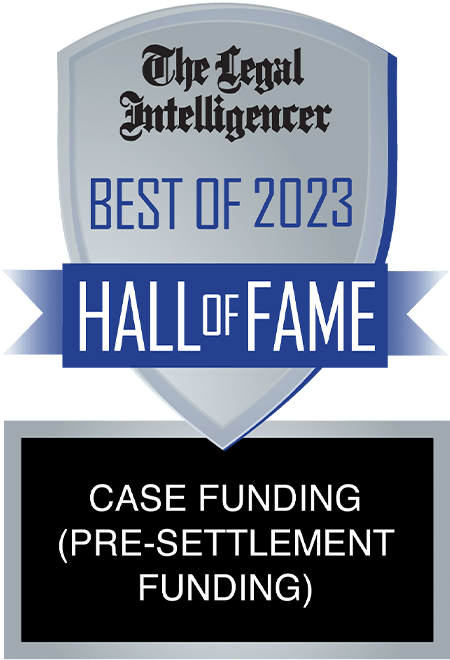 The Legal Intelligencer Best of 2023 Hall of Fame Case Funding (Pre-Settlement Funding)